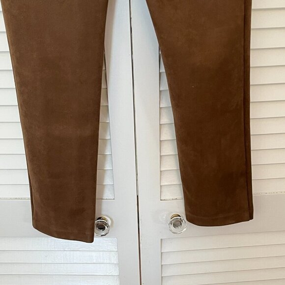 NWT Loft skinny leggings pants faux suede brown 6 women - Picture 7 of 13